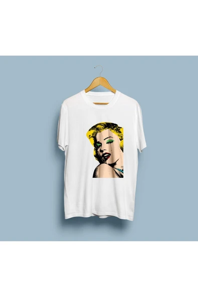 Oversize Marilyn Monroe Tablo Tasarım Unisex T-shirt