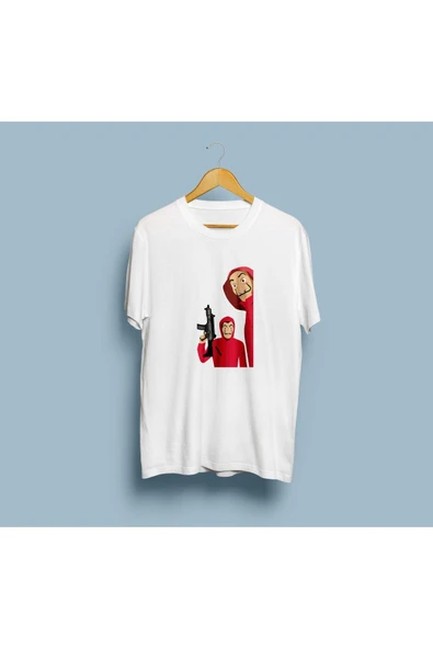 Oversize La Casa De Papel Salvador Dali Tasarım Unisex T-shirt ürün görseli