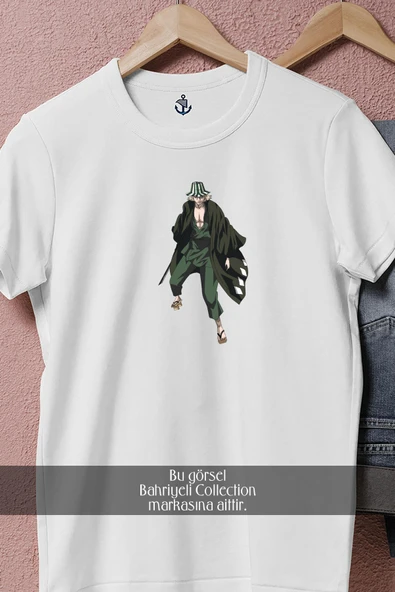 Oversize Kisuke Urahara Bleach Anime  Tasarımlı Unisex T-Shirt - Resim 2