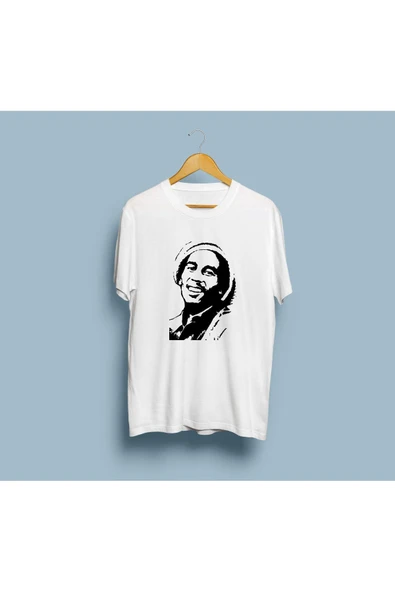 Oversize Bob Marley Tasarım Unisex T-shirt ürün görseli