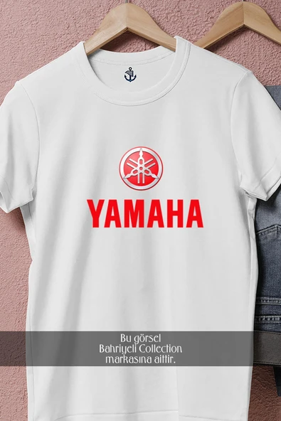 Oversize Yamaha Logo  Tasarımlı Unisex T-Shirt - Resim 2