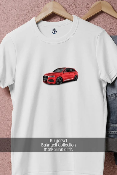 Oversize Audi Q3 Car Sport  Tasarımlı Unisex T-Shirt - Resim 2