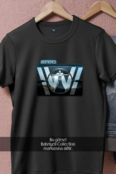 Oversize Westworld  Tasarımlı Unisex T-Shirt - Resim 5