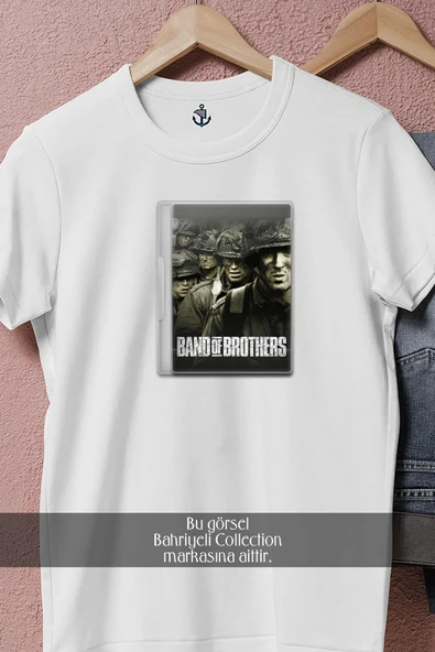 Oversize Band Of Brothers  Tasarımlı Unisex T-Shirt - Resim 8