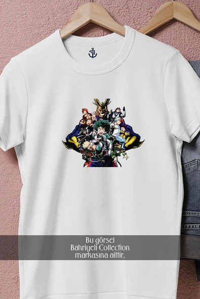 Oversize My Hero Academia, Vol  1 Poster  Tasarımlı Unisex T-Shirt - Resim 8