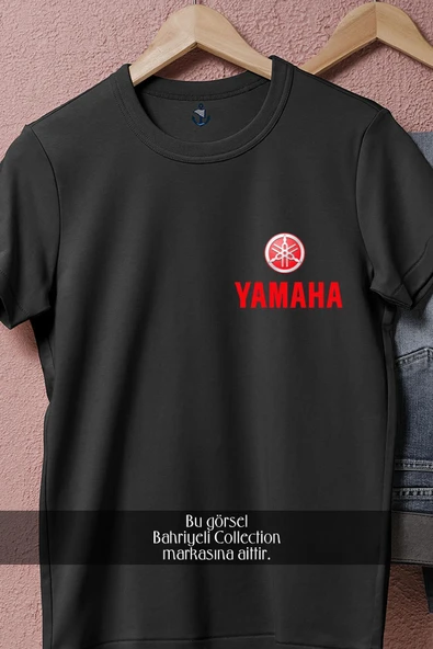 Oversize Yamaha Logo  Cep Tasarımlı Unisex T-Shirt - 11