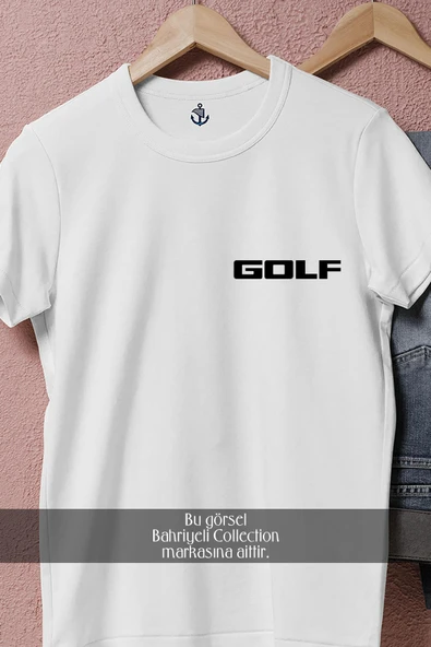 Oversize Golf Yazısı Cep Tasarımlı Unisex T-Shirt - Resim 8