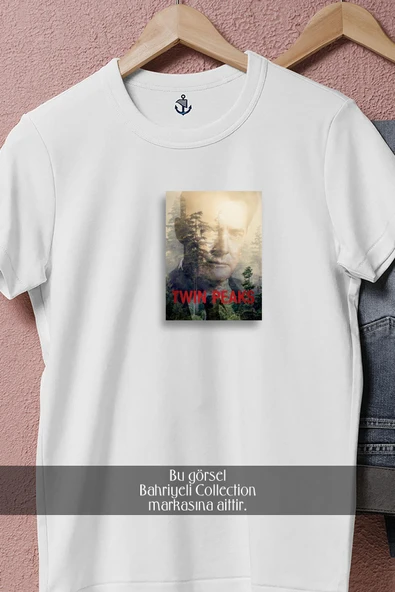 Oversize Twin Peaks Television Show  Tasarımlı Unisex T-Shirt - Resim 2