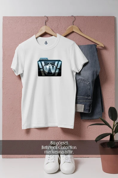 Oversize Westworld  Tasarımlı Unisex T-Shirt - Resim 7