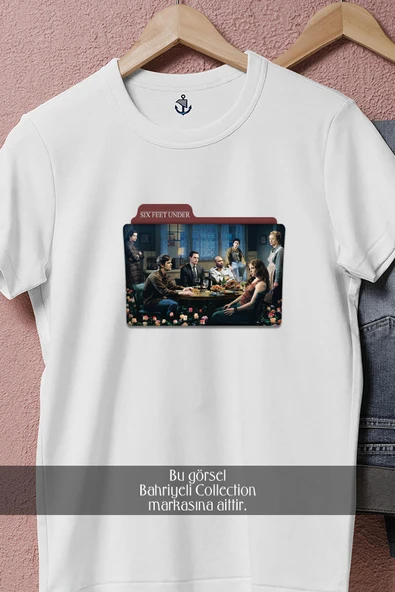 Oversize Six Feet Under  Tasarımlı Unisex T-Shirt - Resim 8