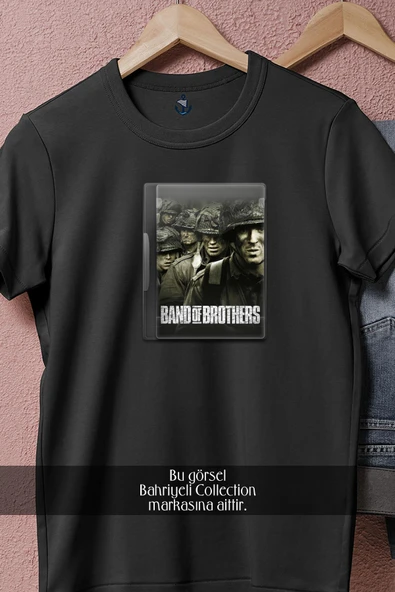 Oversize Band Of Brothers  Tasarımlı Unisex T-Shirt - Resim 5