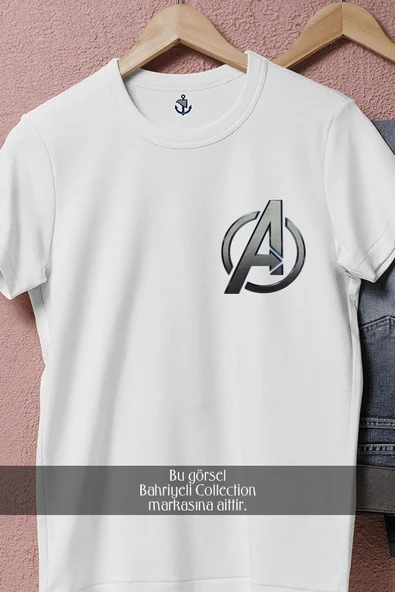 Oversize Avengers A Cep Tasarımlı Unisex T-Shirt - Resim 8