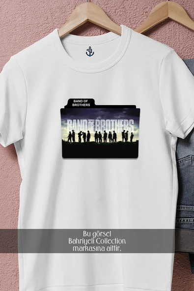 Oversize Television Show Miniseries Band Of Brothers  Tasarımlı Unisex T-Shirt - Resim 8