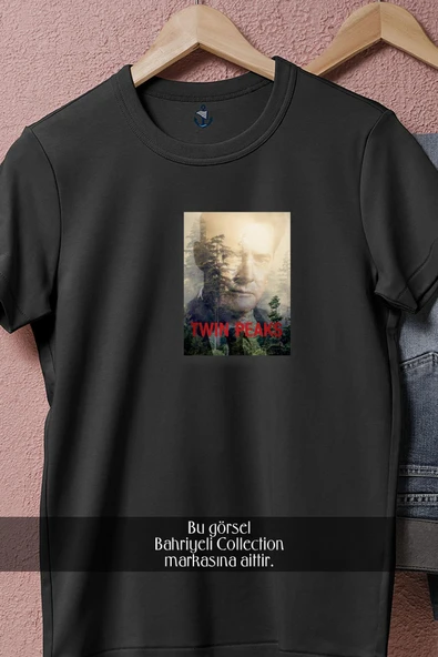 Oversize Twin Peaks Television Show  Tasarımlı Unisex T-Shirt - Resim 5