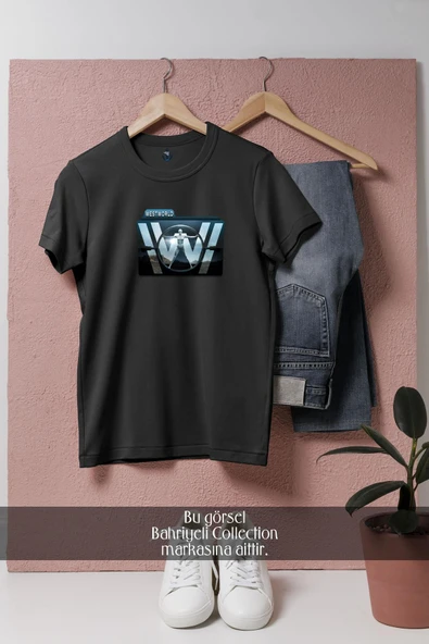 Oversize Westworld  Tasarımlı Unisex T-Shirt - Resim 10