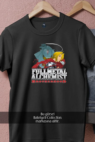 Oversize Fullmetal Alchemist Alphonse Elric Alchemy  Tasarımlı Unisex T-Shirt - Resim 5