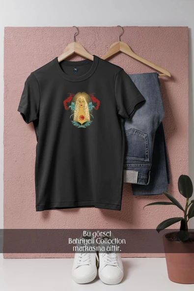 Oversize Game Of Thrones Daenerys Targaryen  Tasarımlı Unisex T-Shirt - Resim 10