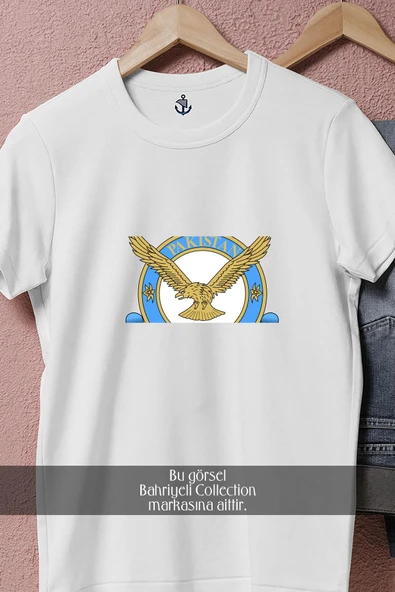 Oversize Pakistan Hava Kuvvetleri  Tasarımlı Unisex T-Shirt - Resim 8