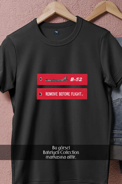 Oversize B 52 Bombardıman Uçağı  Tasarımlı Unisex T-Shirt - Resim 5