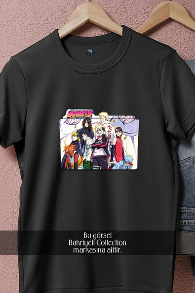 Oversize Boruto Naruto The Movie  Tasarımlı Unisex T-Shirt - Resim 11