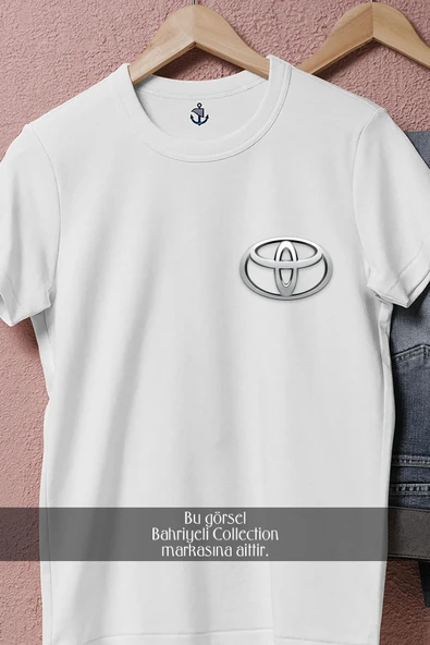 Oversize Toyota Logo Cep Tasarımlı Unisex T-Shirt - Resim 2