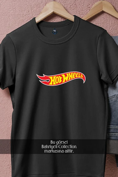Oversize Hot Wheel s Logo Toy  Tasarımlı Unisex T-Shirt - Resim 5