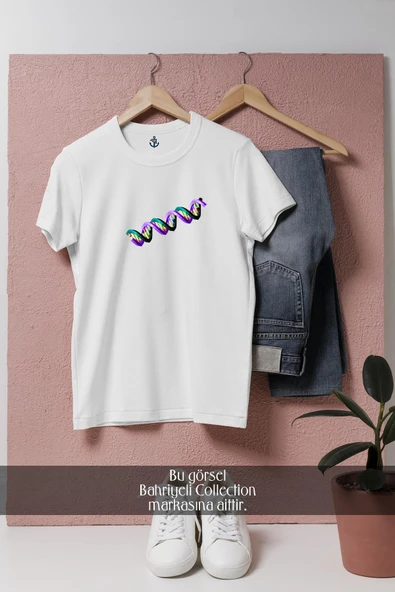 Oversize Nucleic Acid Sequence Dna  Tasarımlı Unisex T-Shirt ürün görseli