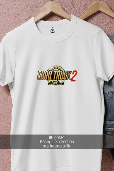 Oversize Ets2 Euro Truck Simulator  Tasarımlı Unisex T-Shirt - Resim 3