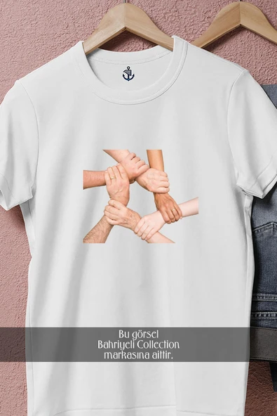 Oversize Takım Oyunu  Tasarımlı Unisex T-Shirt - Resim 2