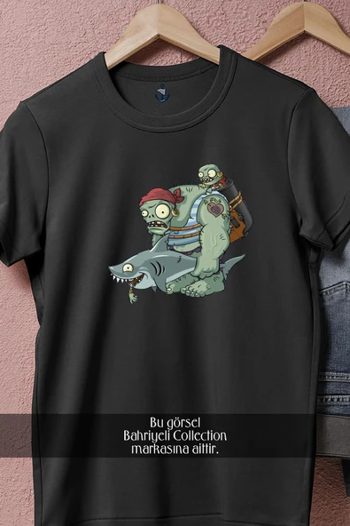 Oversize Plants Vs  Zombies 2- It's About Time  Tasarımlı Unisex T-Shirt - Resim 9