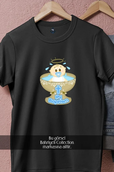 Oversize Hristiyan Baptism  Tasarımlı Unisex T-Shirt - Resim 5