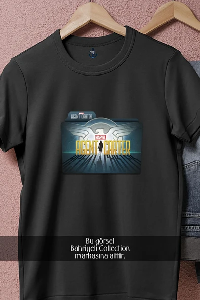 Oversize Agent Carter Serie  Tasarımlı Unisex T-Shirt - Resim 11