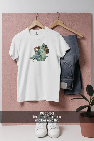 Oversize Plants Vs  Zombies 2- It's About Time  Tasarımlı Unisex T-Shirt - Resim 2