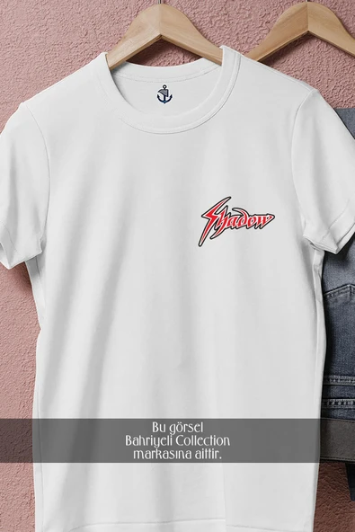 Oversize Shadow Logo Cep Tasarımlı Unisex T-Shirt - Resim 8