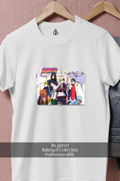 Oversize Boruto Naruto The Movie  Tasarımlı Unisex T-Shirt - Resim 8