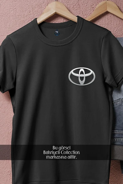 Oversize Toyota Logo Cep Tasarımlı Unisex T-Shirt - Resim 5