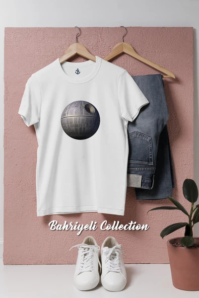Oversize Star Wars Death Star Galacticos  Tasarımlı Unisex T-Shirt ürün görseli