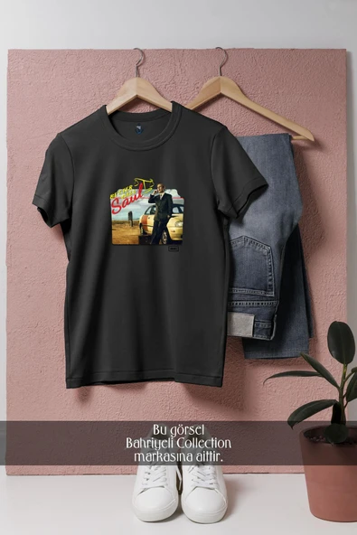 Oversize Better Call Saul  Tasarımlı Unisex T-Shirt - Resim 4