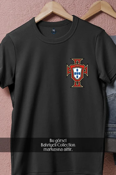 Oversize Portekiz Ulusal Futbol Takımı Cep Tasarımlı Unisex T-Shirt - Resim 11