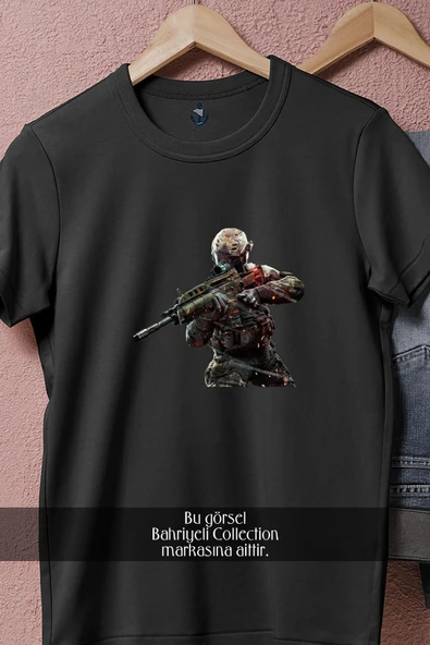 Oversize Call Of Duty- United Offensive  Tasarımlı Unisex T-Shirt - Resim 5