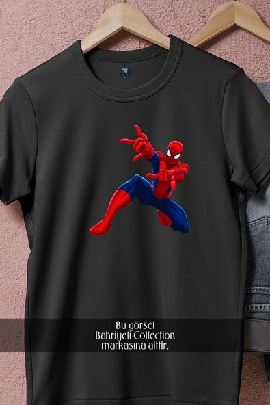 Oversize Spider-man - Örümcek Adam 2 Vektörel  Tasarımlı Unisex T-Shirt - Resim 5