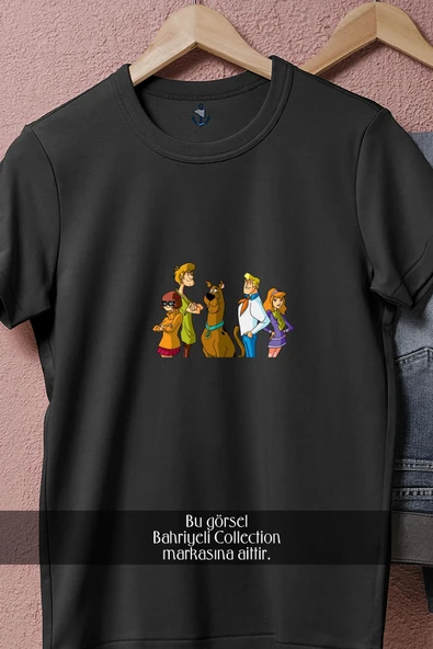 Oversize Scooby Doo Tam Takım Görsel  Tasarımlı Unisex T-Shirt - Resim 11