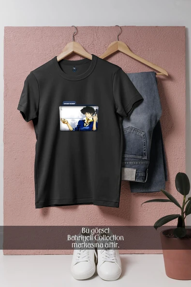 Oversize Cowboy Bebop  Tasarımlı Unisex T-Shirt - 10