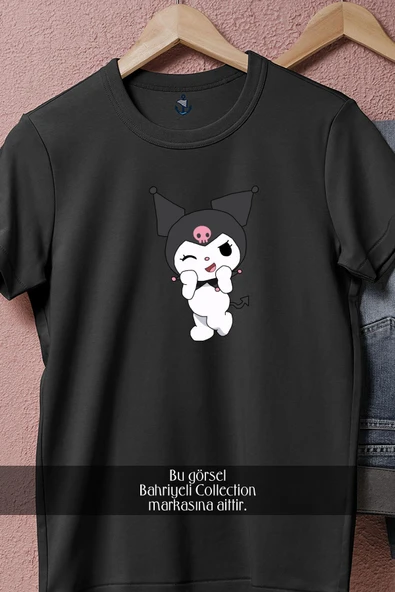 Oversize Hello Kitty My Melody Kuromi  Tasarımlı Unisex T-Shirt - Resim 10