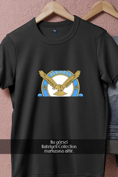 Oversize Pakistan Hava Kuvvetleri  Tasarımlı Unisex T-Shirt - Resim 11