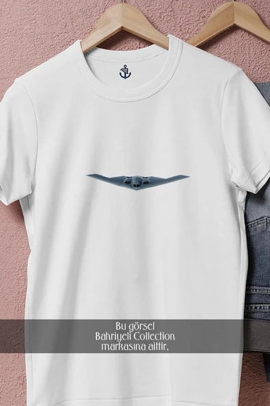 Oversize Northrop Grumman B-2 Spirit  Tasarımlı Unisex T-Shirt - Resim 2