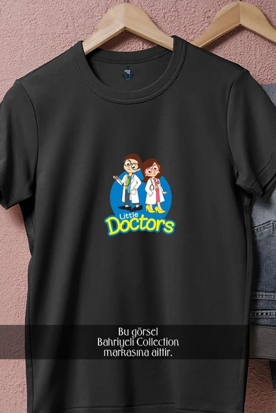 Oversize Küçük Doktor Kadın Ve Erkek  Tasarımlı Unisex T-Shirt - Resim 11
