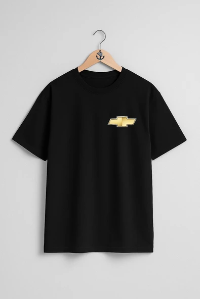 Oversize Chevrolet Logosu, Chevrolet Chevy Cep Tasarımlı Unisex T-Shirt - Resim 9