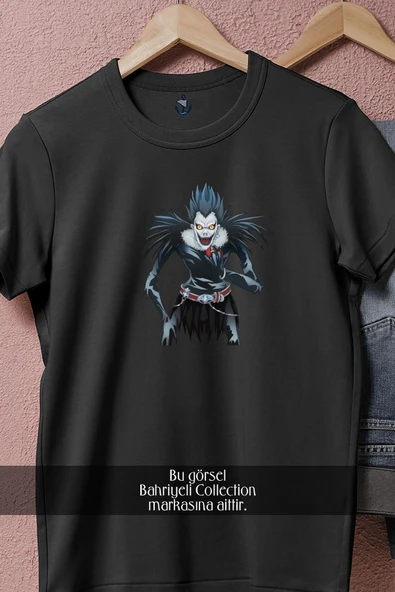 Oversize Death Note Ryuk  Tasarımlı Unisex T-Shirt - Resim 11