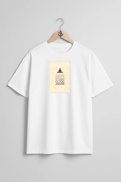 Oversize Yoga & Pilates Mats Poster Göğüs Tasarımlı Unisex T-Shirt - Resim 3